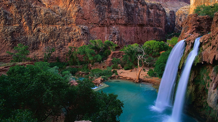 Waterfalls, Havasu Falls, HD wallpaper
