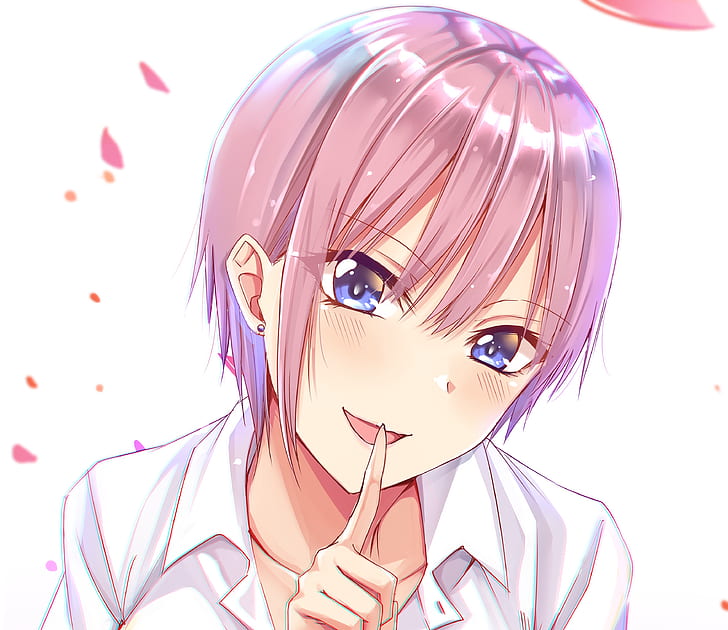 Anime, The Quintessential Quintuplets, Blue Eyes, Blush, Girl