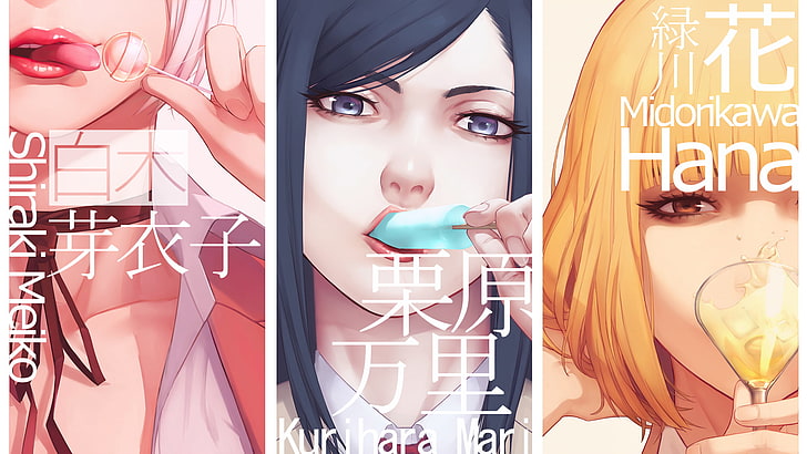 Shiraki Meiko, Kurihara Mari, anime girls, Midorikawa Hana, HD wallpaper