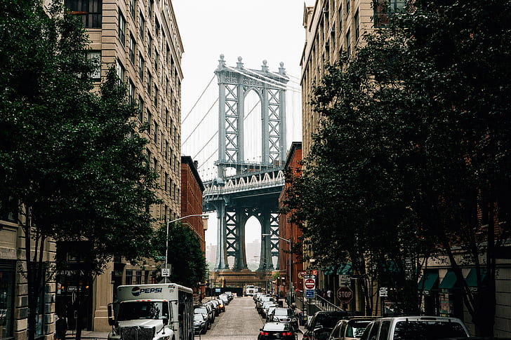 New York City, street, Manhattan Bridge