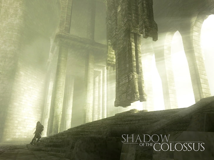 HD wallpaper: Shadow of the Colossus, video games, architecture, one person