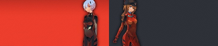 Ayanami Rei, Neon Genesis Evangelion, red, gray, carbon fiber, HD wallpaper