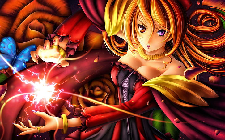 Warrior Anime Girl with a Dragon: Powerful Heroine in an Epic Fantasy  Illustration