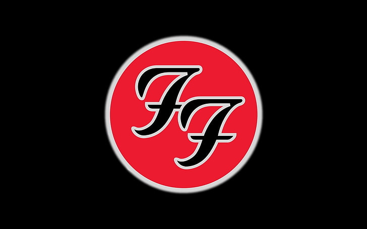 Foo fighters, Symbol, Icon, Cicle, Background, sign, black background