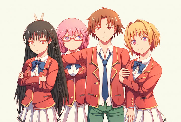 Anime, Classroom of the Elite, Airi Sakura, Kikyō Kushida, HD wallpaper