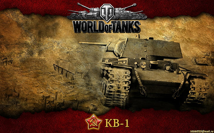 World of tanks, Game, Wot, Ussr, Kv-1, text, communication HD wallpaper