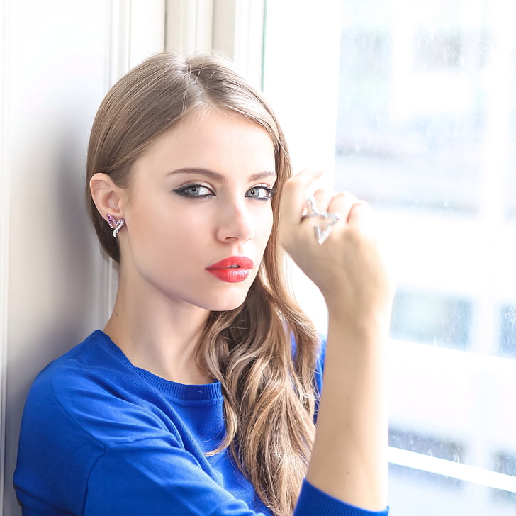 Xenia Tchoumitcheva, women, model, blonde, beauty, young adult, HD wallpaper