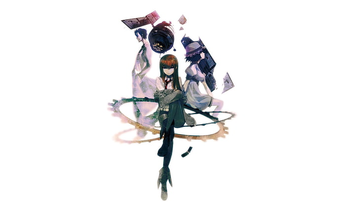 female anime character wallpaper, Steins;Gate, Makise Kurisu