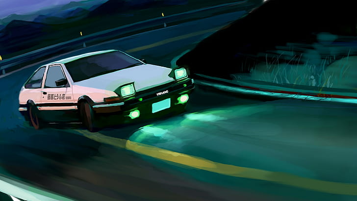 Download Get ready for the ride of your life with the thrilling Initial D  Phone Wallpaper  Wallpaperscom