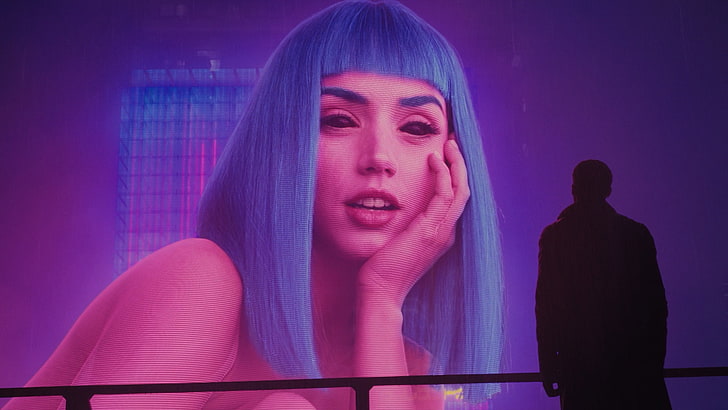 woman's face, Blade Runner 2049, Ryan Gosling, movies, Joi, women, HD wallpaper