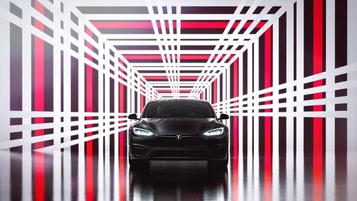 Tesla Model S, electric car, performance car, plaid
