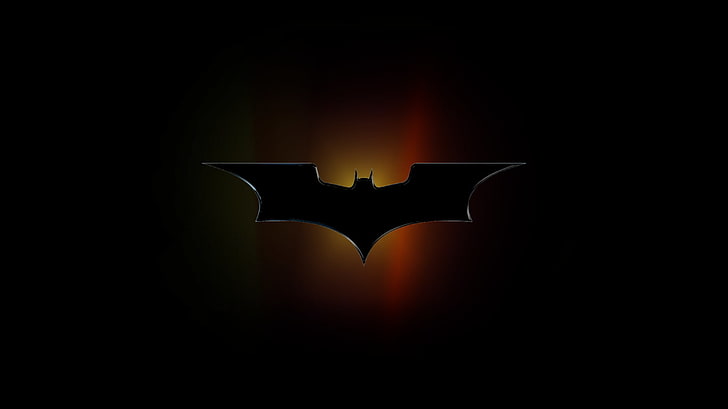 Batman logo #Batman #black simple background DC Comics #superhero #gray #8K  #wallpaper #hdwallpaper #desktop