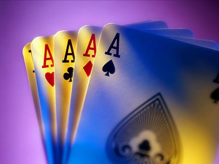 Aces, cards, Clubs, Diamonds, heart, spades, HD wallpaper