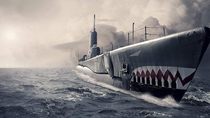 military, ship, submarine, submersible, vessel, warship, military vehicle, HD wallpaper