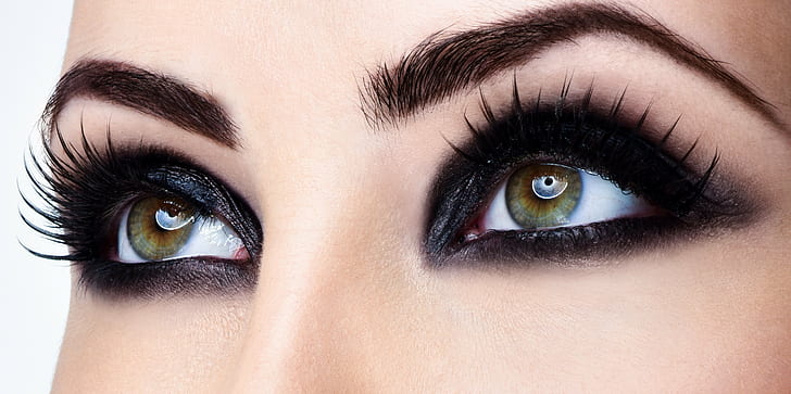 HD wallpaper: eyes, macro, eyelashes, makeup | Wallpaper Flare