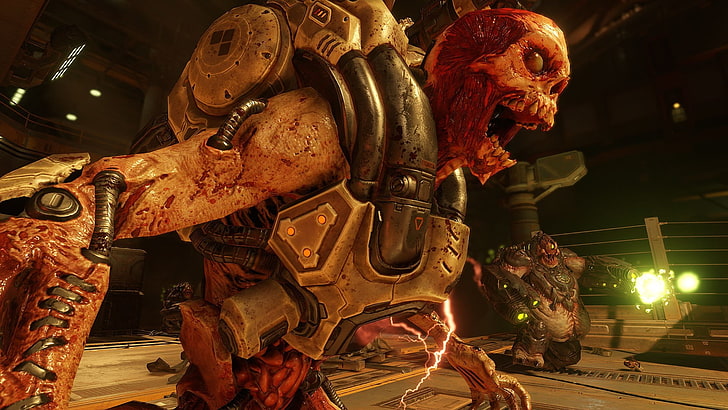 Doom 4, First person Shooter, Id Software, video games, representation, HD wallpaper