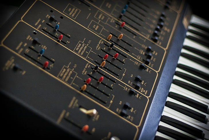 synthesizer, music, technology, control, sound recording equipment
