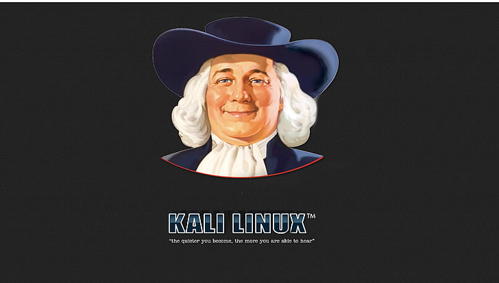 Kali Linux, hacking, Quakers, oatmeal guy, studio shot, hat, indoors HD wallpaper