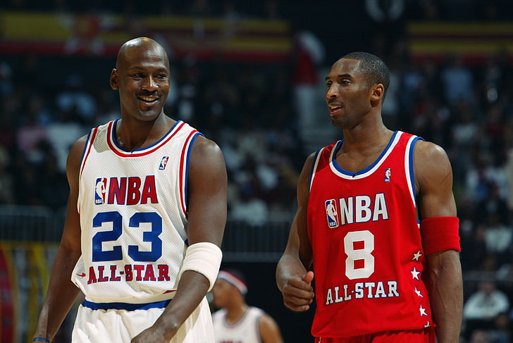 Michael Jordan, basketball, smile, NBA, legends, Kobe Bryant