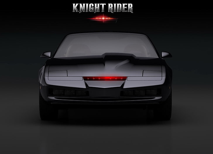 K.I.T.T., Knight Rider, Lights, Pontiac, Simple Background, HD wallpaper