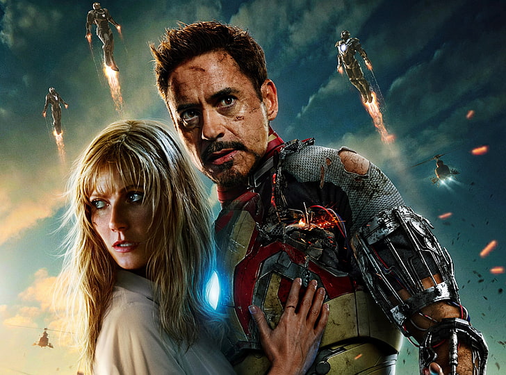 Iron Man 3 Tony Stark And Pepper Potts, Marvel Iron Man 3, Movies