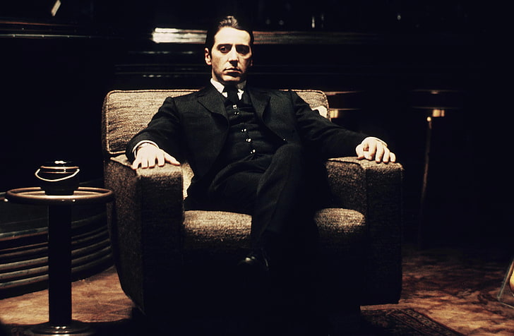 men's black suit, The Godfather, Al Pacino, Michael Corleone, HD wallpaper
