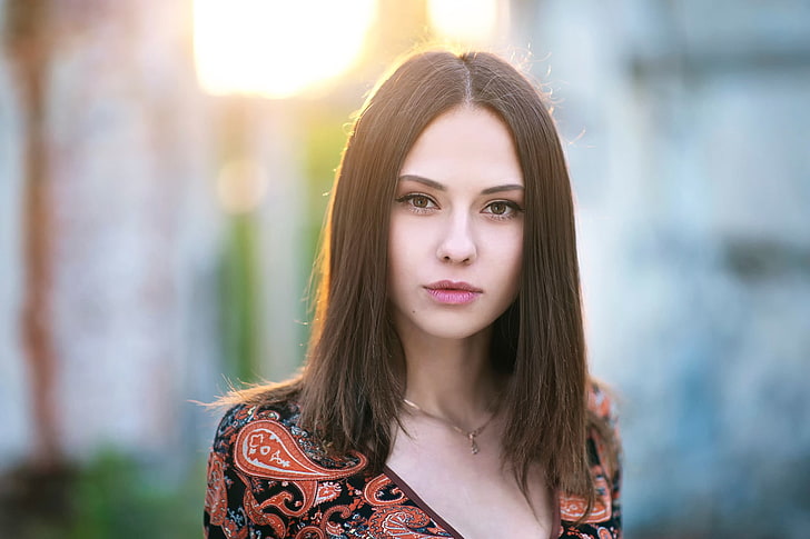 Catherine Timokhina, women, model, face, portrait, Maxim Maximov, HD wallpaper