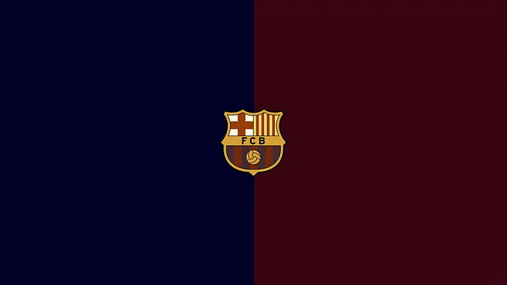 FC, Barcelona logo, ​​football, club, ​​Spain, emblem, HD wallpaper