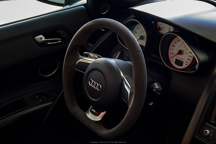 car, Audi R8 Spyder, vehicle interior, motor vehicle, mode of transportation