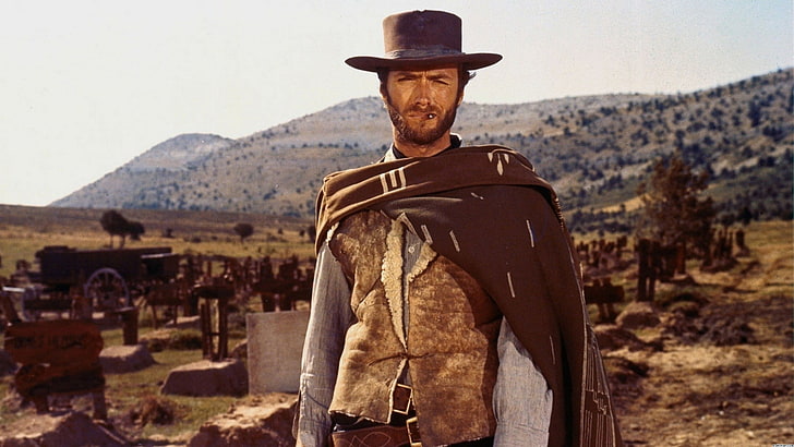 The Good, the Bad and the Ugly, Clint Eastwood, movies, hat, HD wallpaper