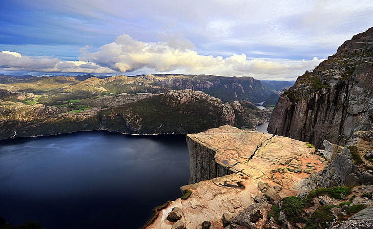 Preikestolen, body of water, Europe, Norway, scenics - nature, HD wallpaper