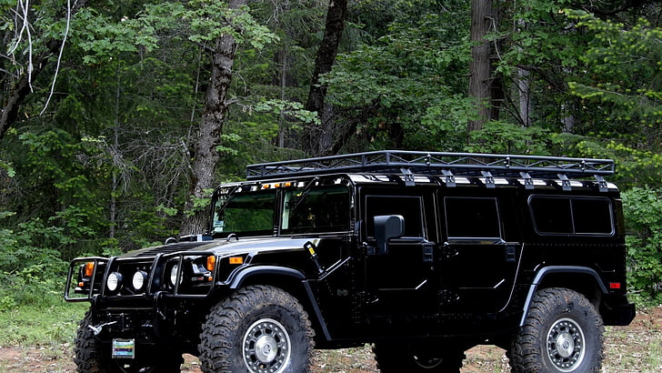 HD wallpaper: black and gray Jeep Wrangler, Hummer, car, tree, mode of  transportation | Wallpaper Flare