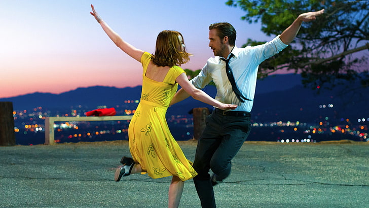 Ryan Gosling, La La Land, Emma Stone, HD wallpaper