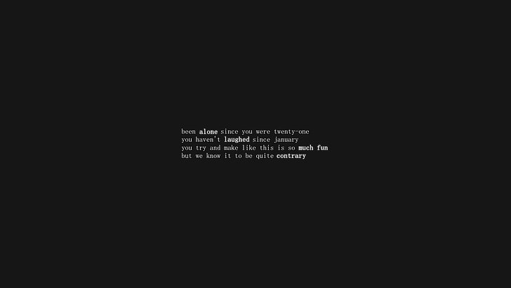 white text on black background, music, The Shins, song, quote, HD wallpaper