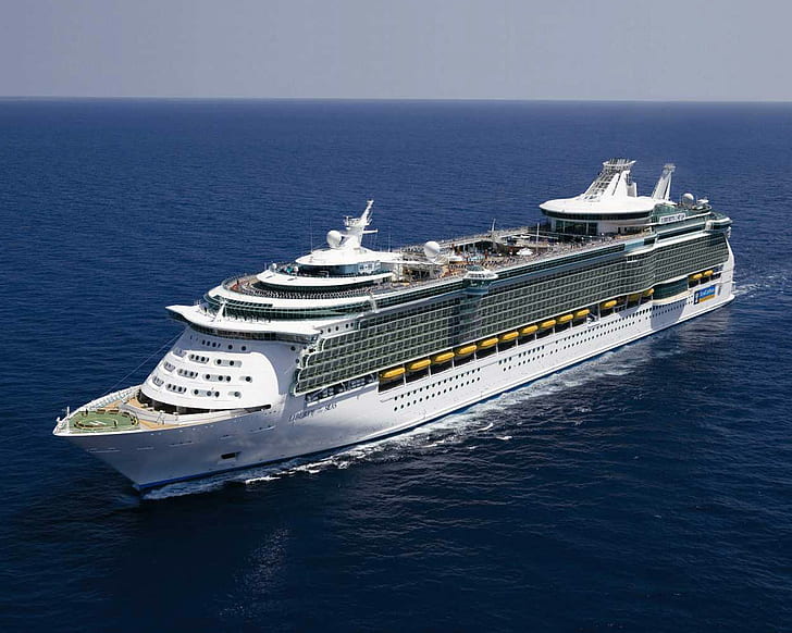 Royal Caribbean Expensive Ship HD, white cruise ship, world, travel