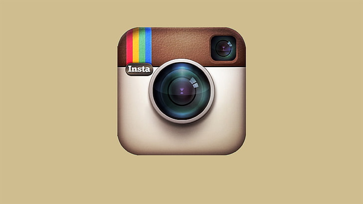 Instagram logo, symbol, social, site, social network, camera - Photographic Equipment, HD wallpaper