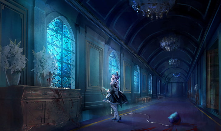 rezero starting life in another world, one person, window, indoors, HD wallpaper