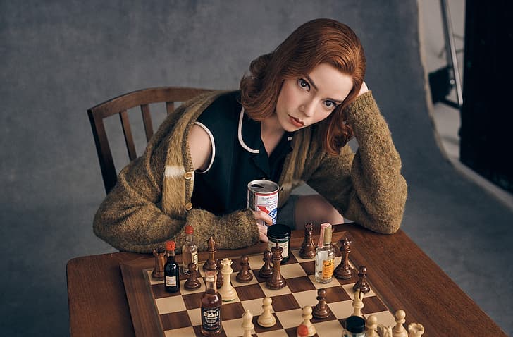 Anya Taylor-Joy, women, actress, TV Series, chess, The Queen's Gambit