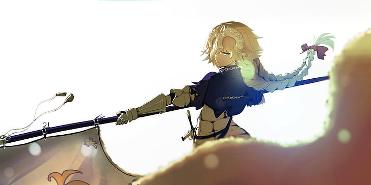 Fate Series, Fate/Grand Order, Banner, Blonde, Jeanne d'Arc (Fate Series), HD wallpaper