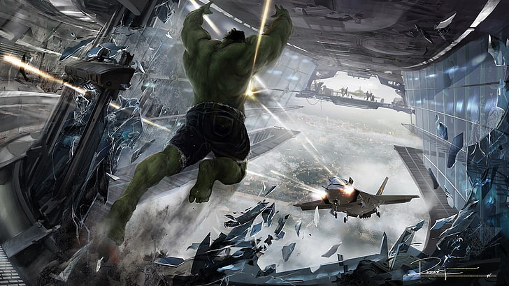 The Incredible Hulk screengrab, The Avengers, real people, architecture