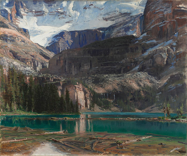 John Singer Sargent, classic art, painting, nature, mountains
