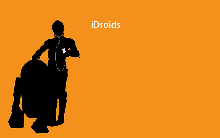 ipod, droids, headphones, star wars, HD wallpaper