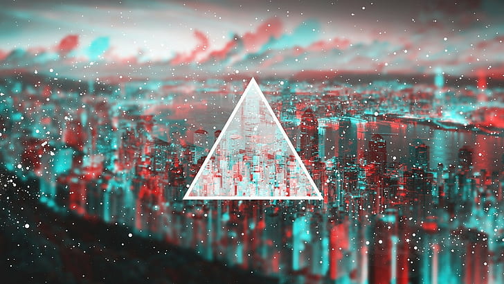 geometry, city, triangle, cityscape, photo manipulation, polyscape