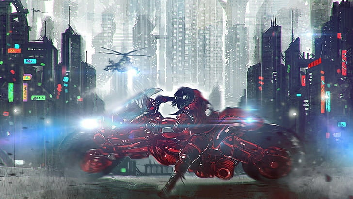 Cyberpunk, Futuristic, Akira, Kaneda, HD wallpaper