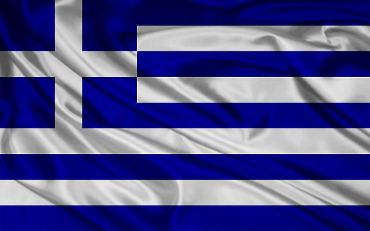 flag, Greece, HD wallpaper