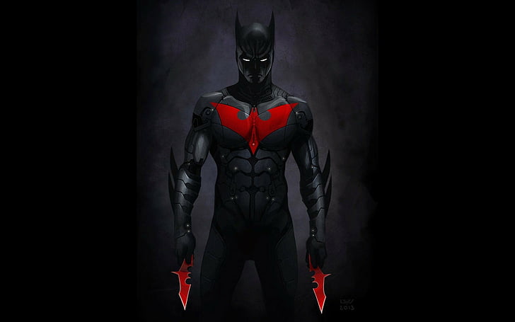 1024x600px | free download | HD wallpaper: batman, black, comics, dark,  emblem, men, red, shuriken, suit | Wallpaper Flare