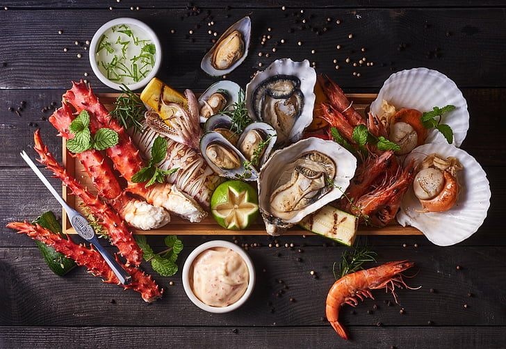 Food, Seafood, Crustacean, Shrimp, Still Life, HD wallpaper