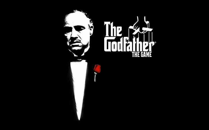 The Godfather The Game illustration, marlon brando, don vito corleone