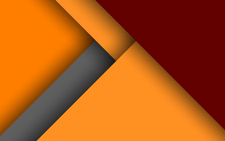 minimalism pattern abstract lines geometry, orange color, red, HD wallpaper