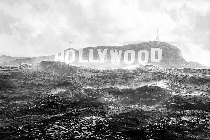 Hollywood, California wallpaper, flood, the flood, the end of the world, HD wallpaper